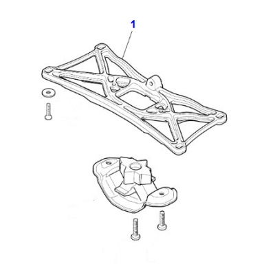 USED TRANSMISSION CROSSMEMBER - SHIPPING ADDITIONAL - MJA7600AH
